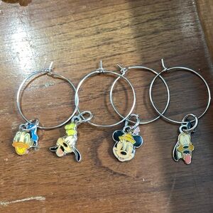 4 Disney Wine 🍷 Charms